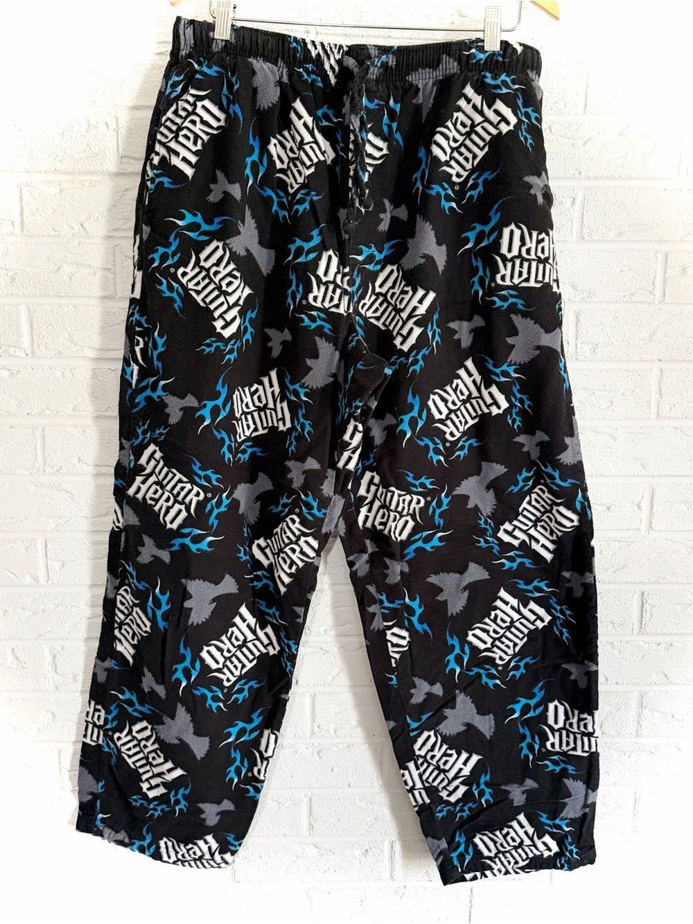 Vintage Guitar Hero Pajama Pants Size Large